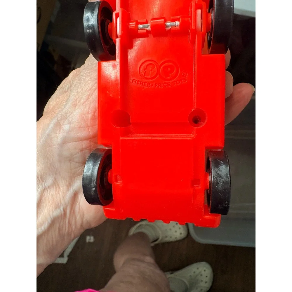 Fisher Price Ambulance OS White Red Vintage Little People Stretcher Set 931